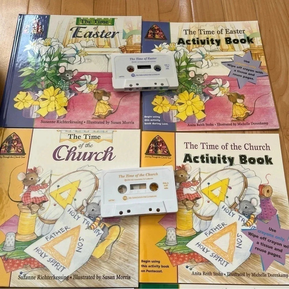 Mouse Prints Journey Through The Church Year ~ Books, Activity Books, Tapes Set - Picture 3 of 11